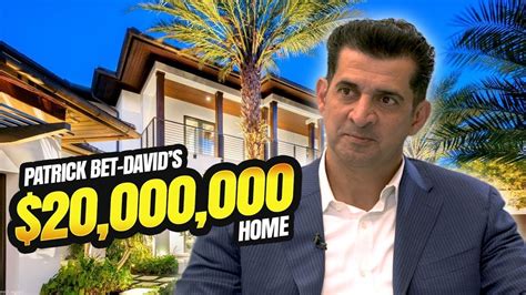 patrick bet david life insurance|patrick bet david house.